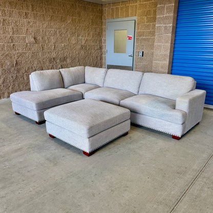 Light Gray Costco L Sectional w/Ottoman