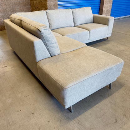 Beige L Sectional
