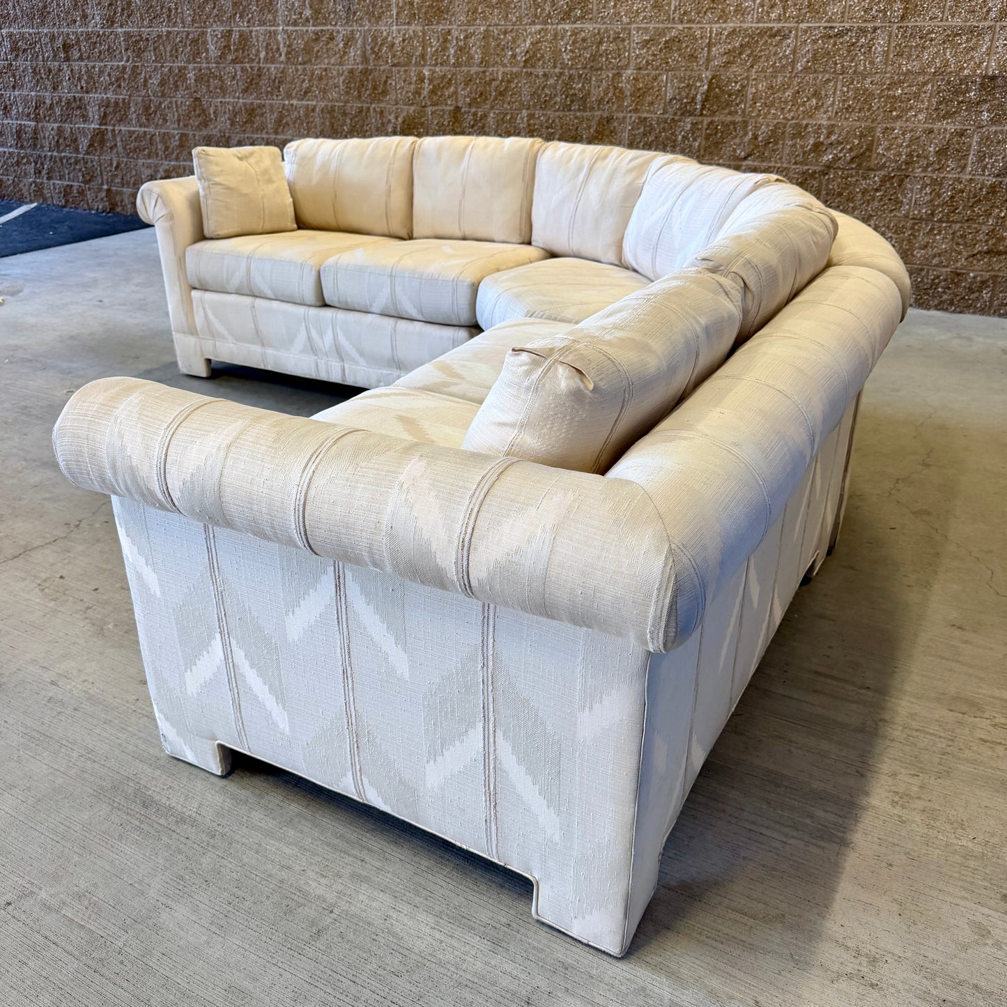 Cream Vintage Thomasville L Sectional