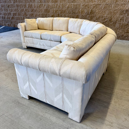 Cream Vintage Thomasville L Sectional