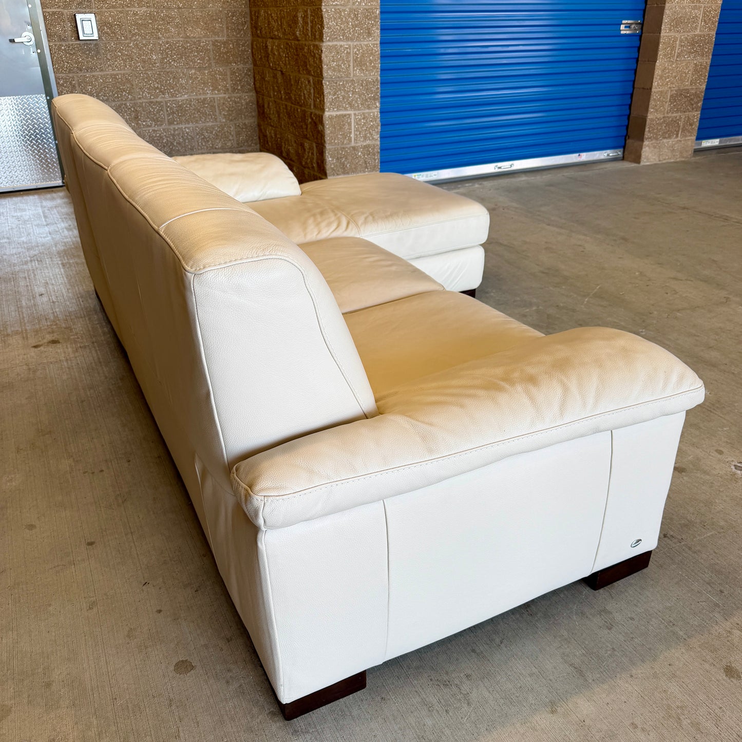 Ivory Italsofa Real Leather Sectional