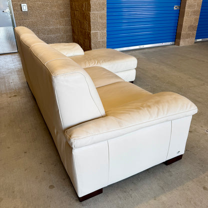 Ivory Italsofa Real Leather Sectional