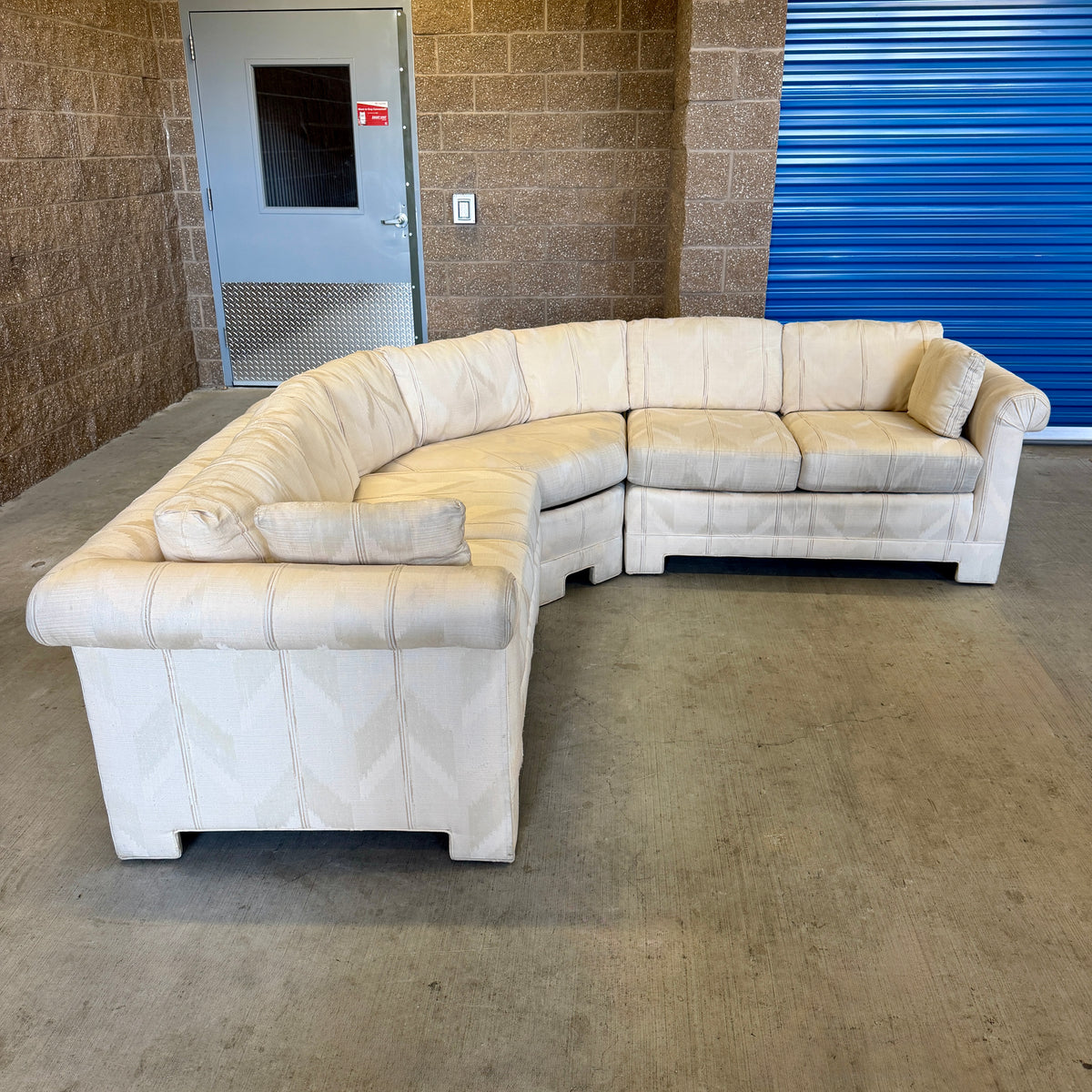 Cream Vintage Thomasville L Sectional