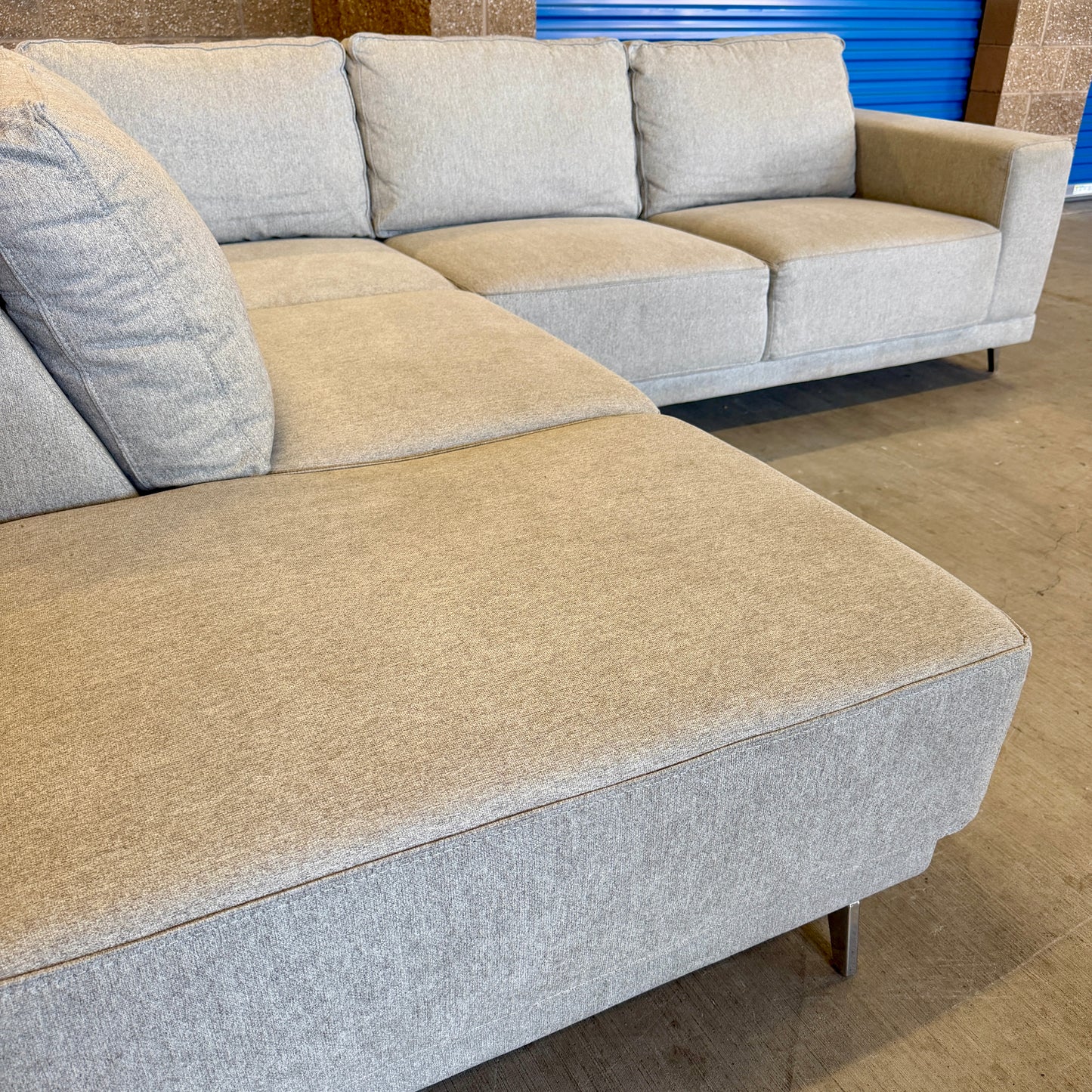 Beige L Sectional