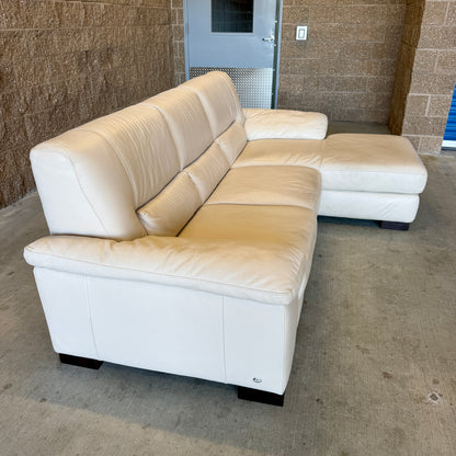 Ivory Italsofa Real Leather Sectional