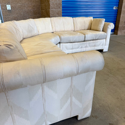 Cream Vintage Thomasville L Sectional