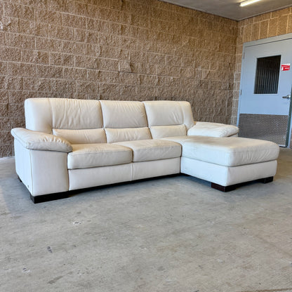 Ivory Italsofa Real Leather Sectional