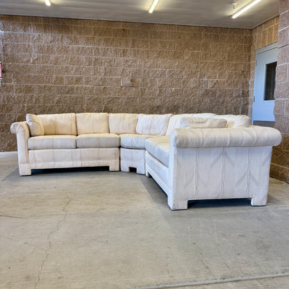 Cream Vintage Thomasville L Sectional