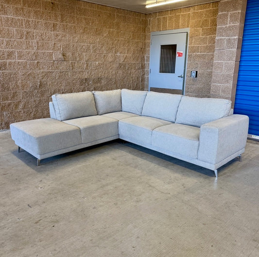 Beige L Sectional