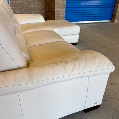 Ivory Italsofa Real Leather Sectional