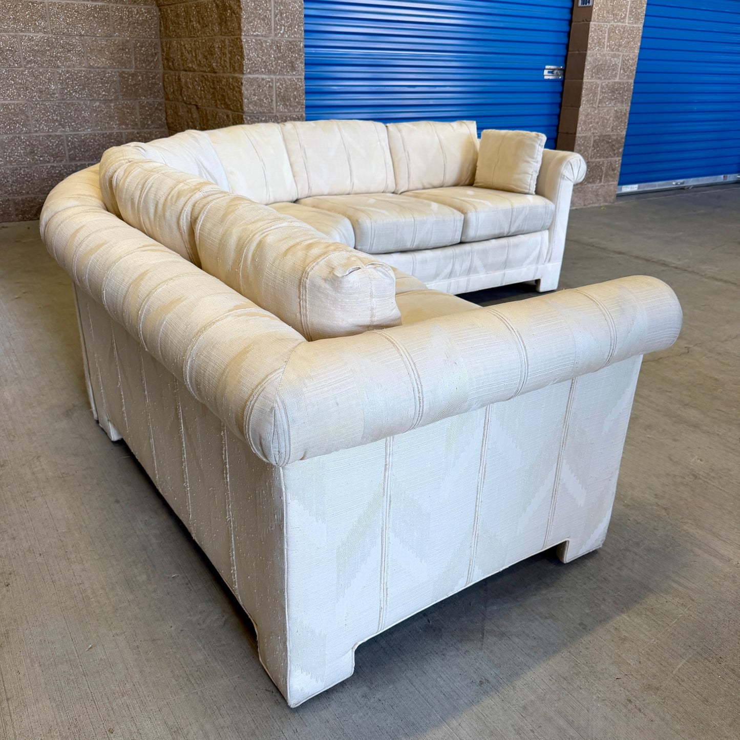Cream Vintage Thomasville L Sectional