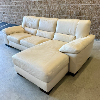 Ivory Italsofa Real Leather Sectional