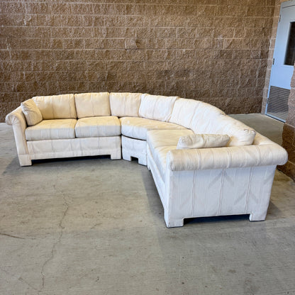 Cream Vintage Thomasville L Sectional