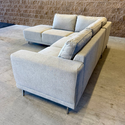 Beige L Sectional