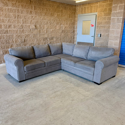 Gray Sleeper L Sectional