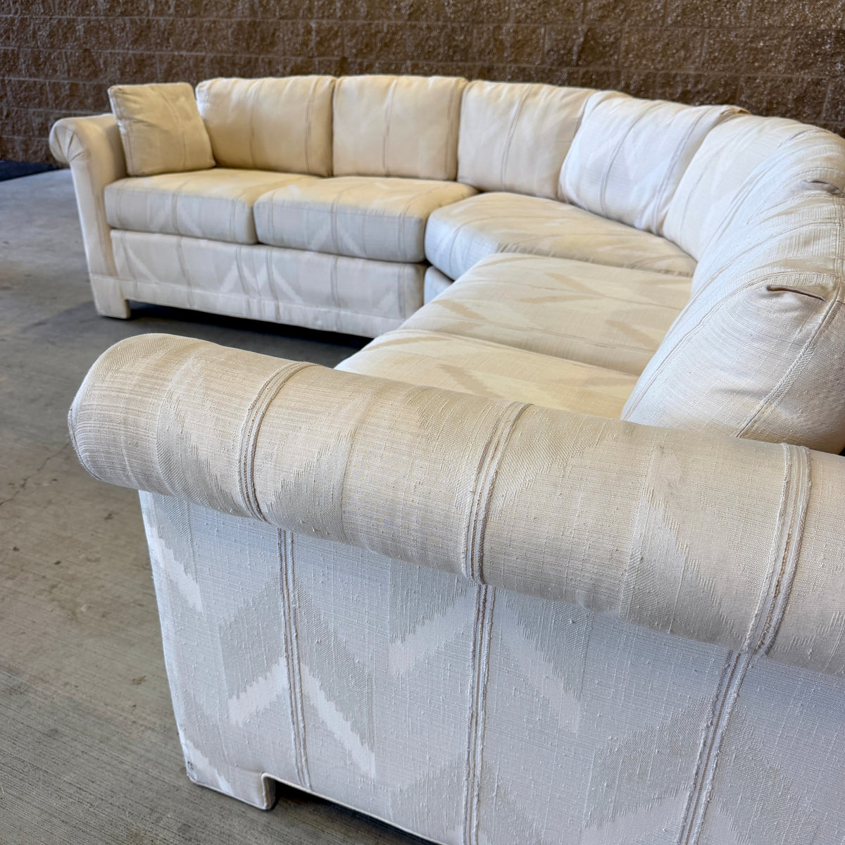 Cream Vintage Thomasville L Sectional