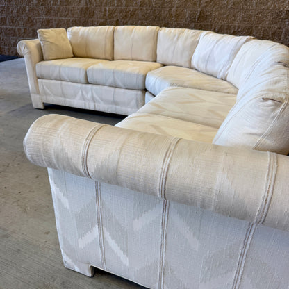 Cream Vintage Thomasville L Sectional