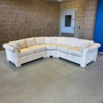 Cream Vintage Thomasville L Sectional