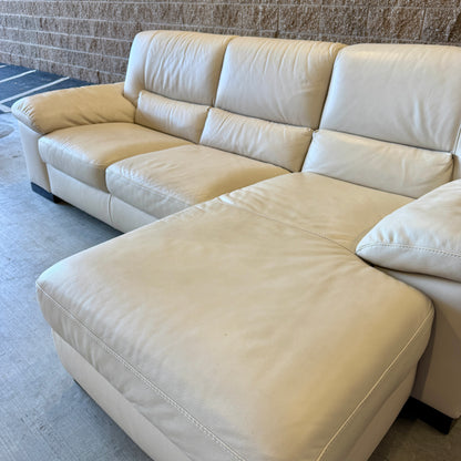 Ivory Italsofa Real Leather Sectional