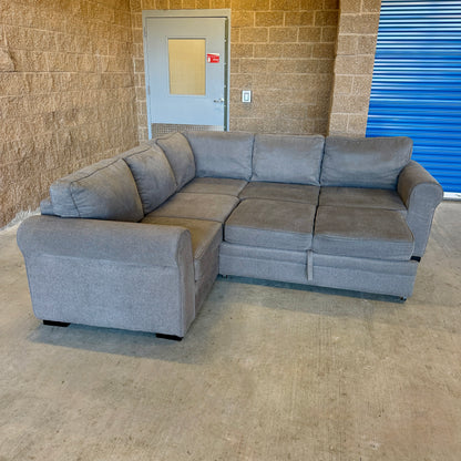 Gray Sleeper L Sectional