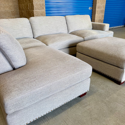 Light Gray Costco L Sectional w/Ottoman