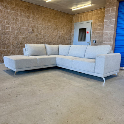Beige L Sectional