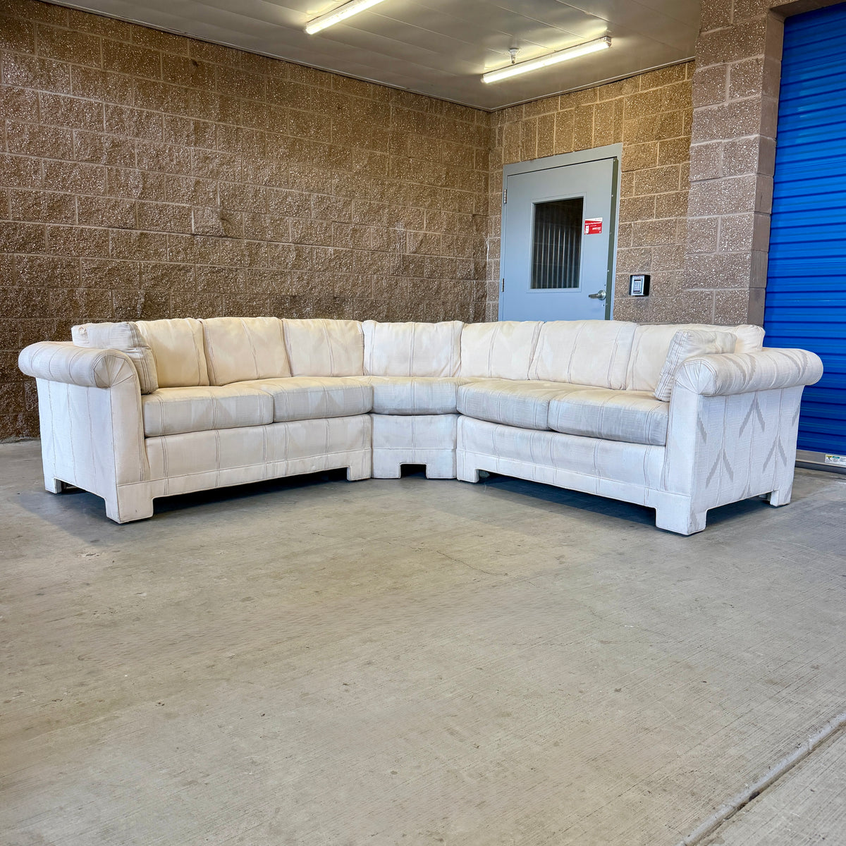 Cream Vintage Thomasville L Sectional