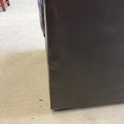 Coffee Brown Leather Sleeper Sofa