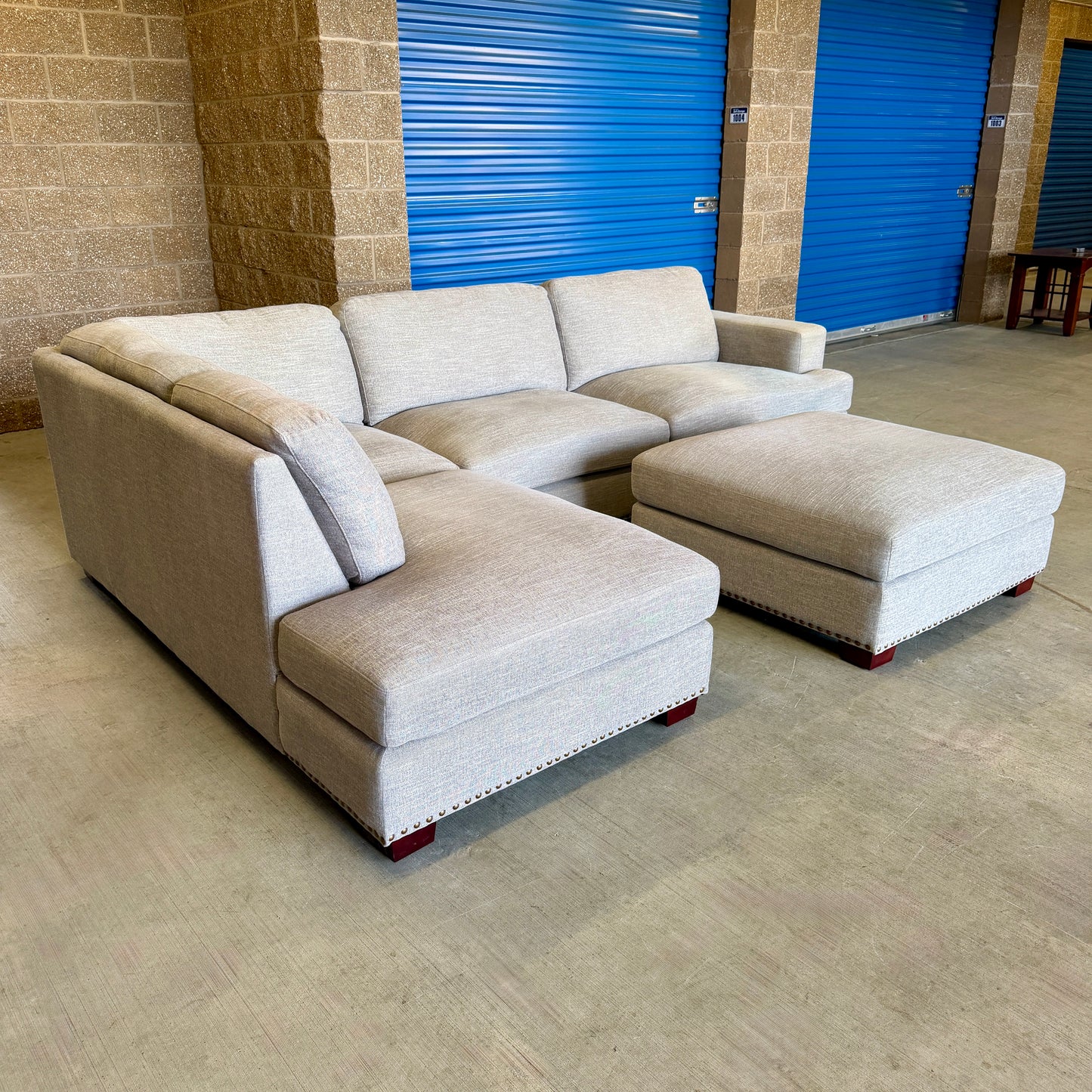 Light Gray Costco L Sectional w/Ottoman