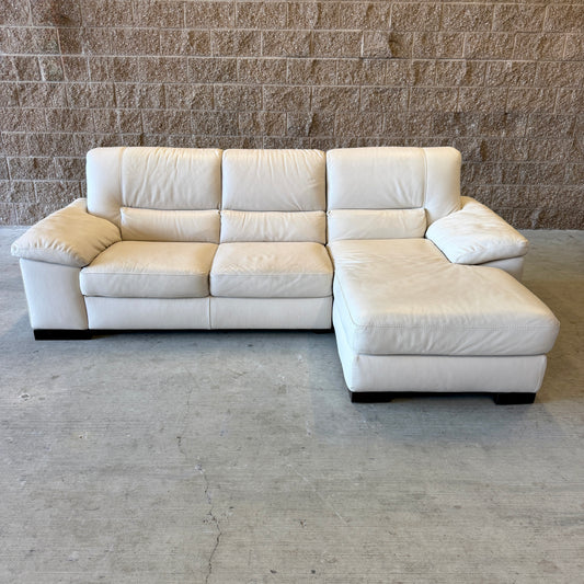 Ivory Italsofa Real Leather Sectional